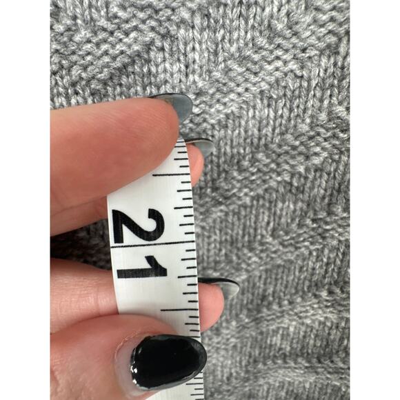 Rebecca Minkoff Sweater Womens XS Gray Studded Cashmere Wool Pullover Cozy - Picture 6 of 8